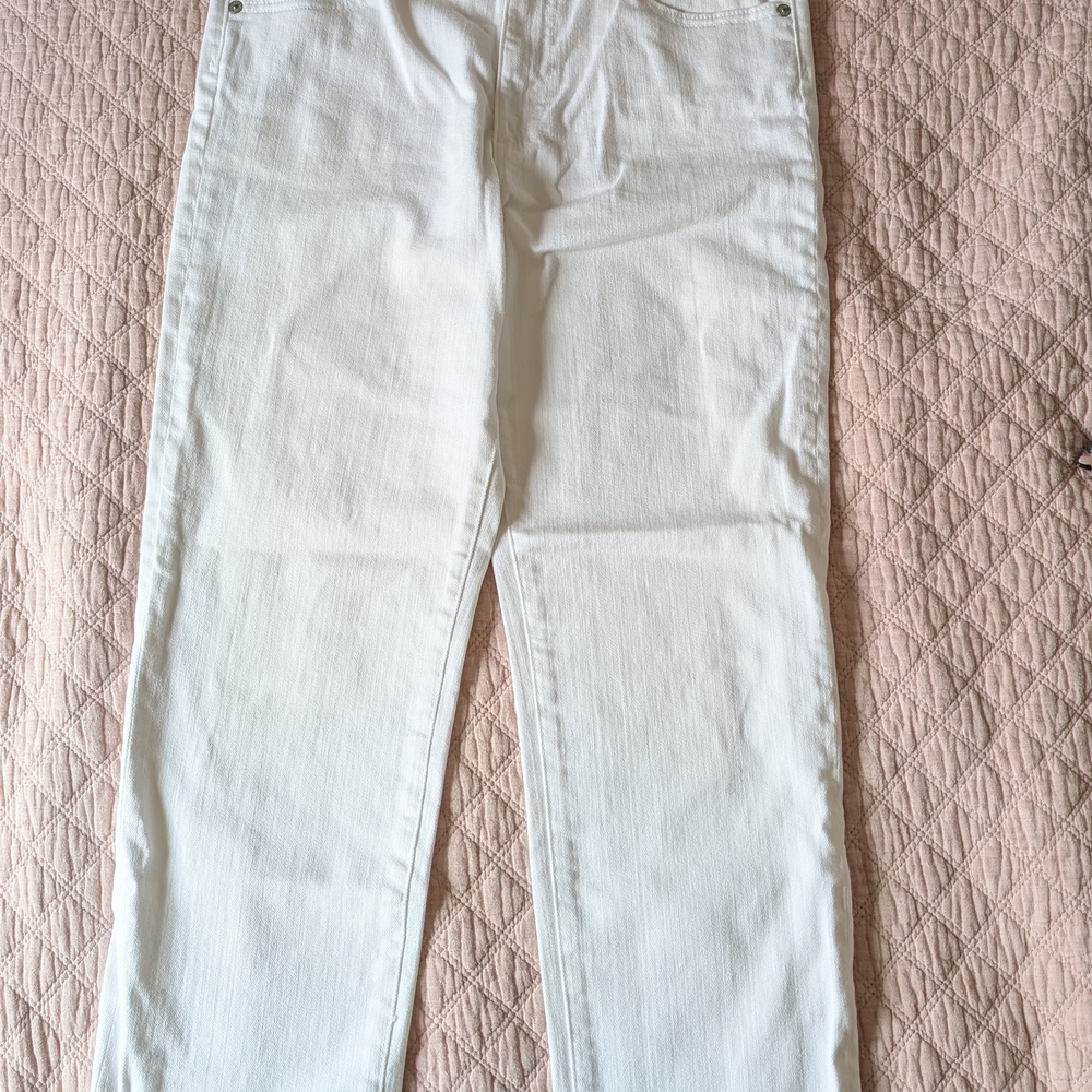 AG 'Isabelle' Women's White Jeans Sz 30 Straight Leg